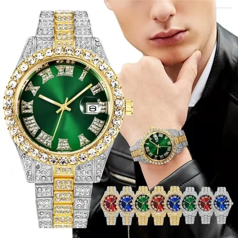 Armbanduhren Hohe Qualität Luxus Mode High-End Mantianxing Diamant Stahl Gürtel Herren Quarzuhr Junge Business Sport Uhr Retro