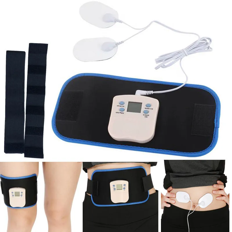 Achter Massager Elektrische lichaamsspier Nek Massager Achter afslank Slim Massage Belt AB Gymnic Muscle Arm Been Taille Health Care Body Building Belt 230311