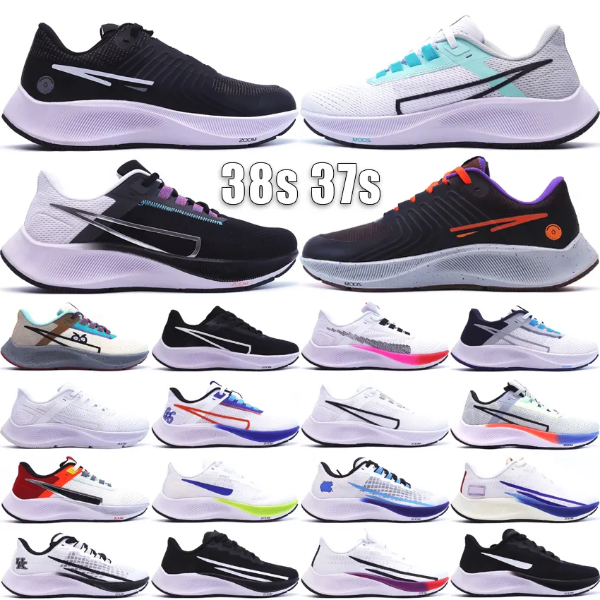 Top Pegasus 38 Shield Loopschoenen 37s Nauwelijks Volt Wit Veelkleurig Zwart Flash Crimson Dandy Paardebloemen Total Orange Heren Dames Outdoor Sneakers Maat 36-45