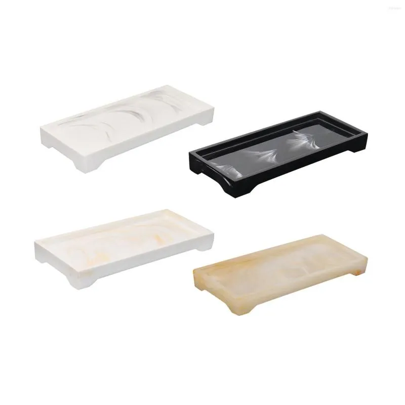 Bath Accessory Set Vanity Tray Countertop Organizer Rectangle For Office Decoration