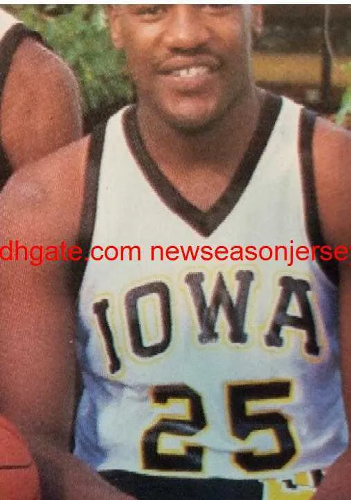 # 25 Ed Horton Iowa Hawkeyes Basketball Jersey personnalisé n'importe quel maillot de numéro de nom