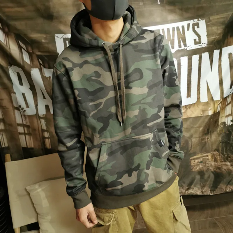 Men's Hoodies Sweatshirts Spring Men s Casual Outerwear Camouflage Hooded Body Fitting Sweater Vintage Style Cardigan Fashion Knitted