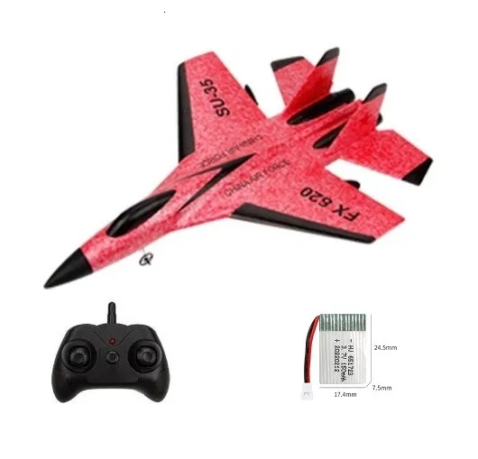 Compre FX-620 SU-35 rc avião de controle remoto 2.4g controle remoto  lutador hobby avião planador epp espuma brinquedos rc avião crianças  presente