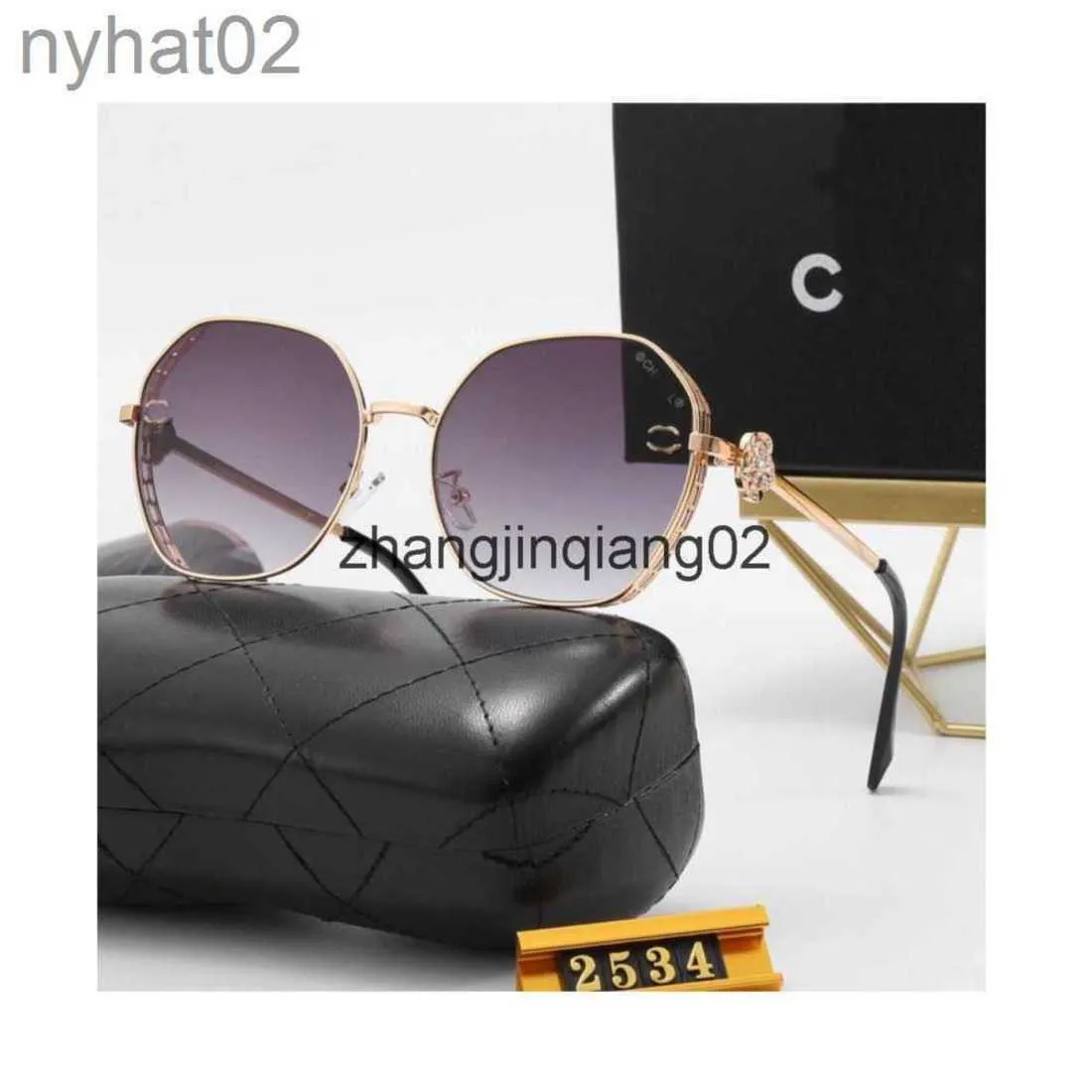 Designer chanells glasögon kanelsunglasses cykel lyx modesport solglasögon män kvinnor vintage baseball ny kamellia casual mångsidig anti UV -glasögon