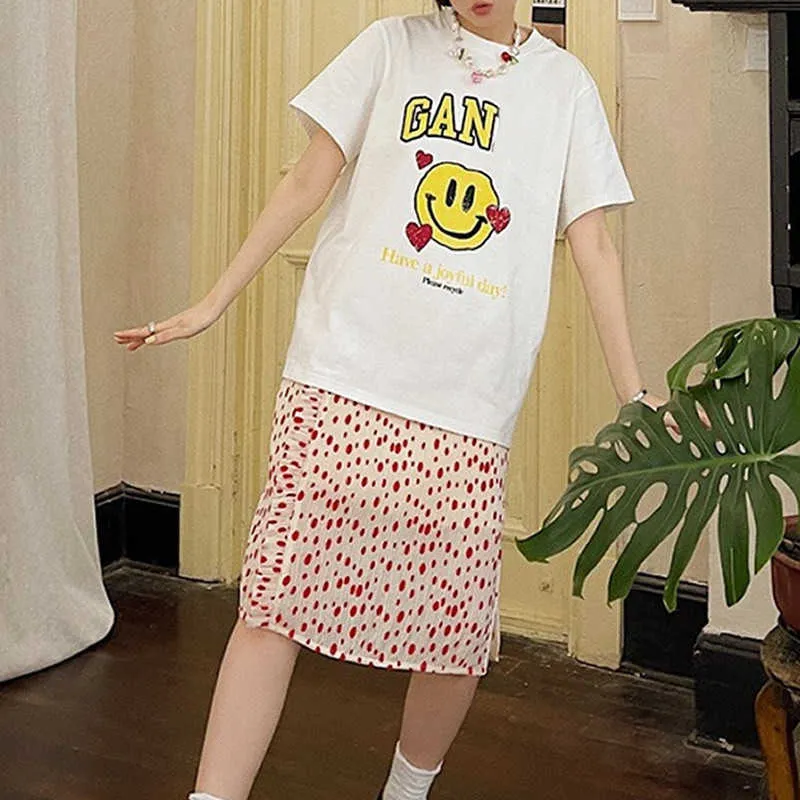 Dames designer t -shirt printen katoenen mode tops nieuwe dames met korte mouwen