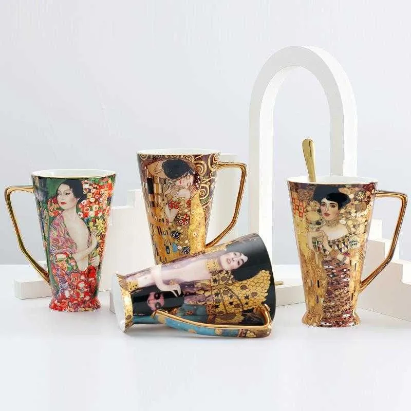 コーヒーマグGustav Klimt Bone China Tea Cup