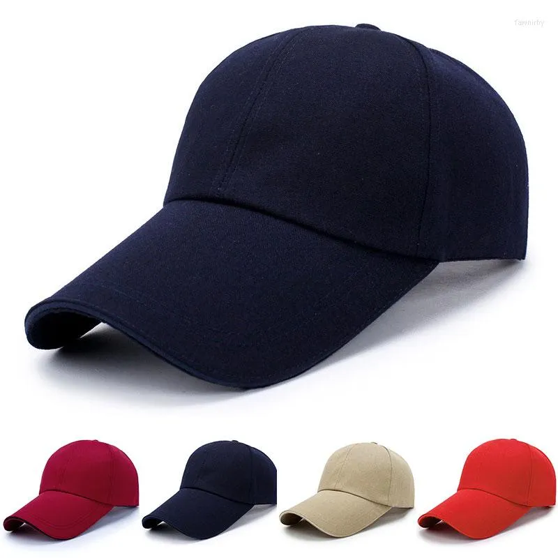 Boll Caps Women Men Baseball Long Visor Snapback Cap Solid Color For Outdoor Wild Summer Sport Sun Hats 2023 Gorras