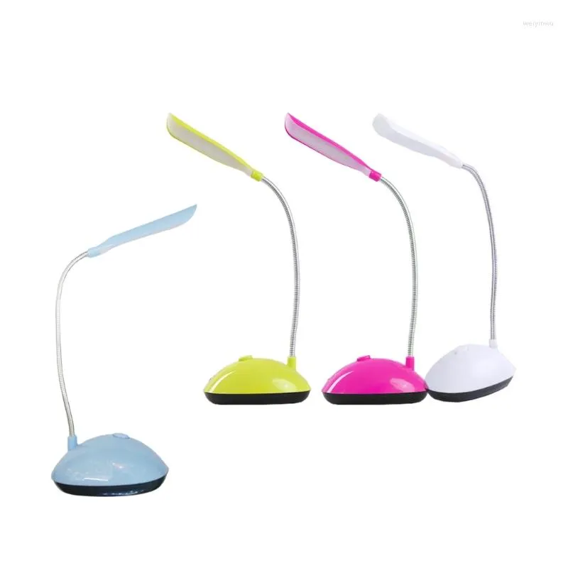 Lampes de table Lampe à LED lumineuse Bureau Alimentation par batterie pour la lecture 4 couleurs au choix