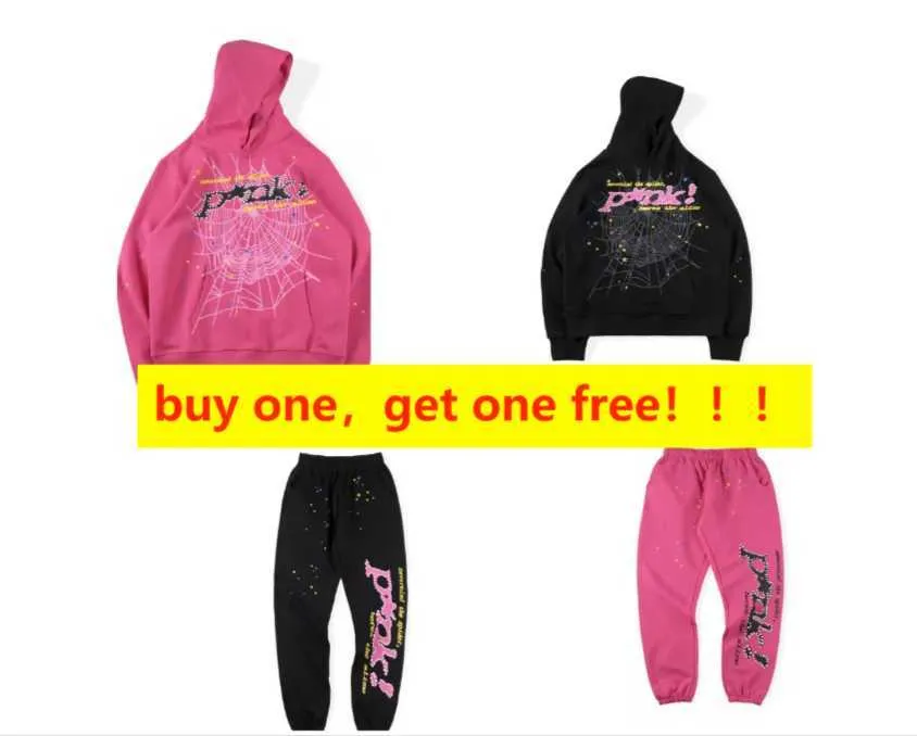 Spider Pink Sp5der hoodies Young Sweatshirts Streetwear Thug 555555 Angel Hoody Men Women 11 Web Pullover Fast way om