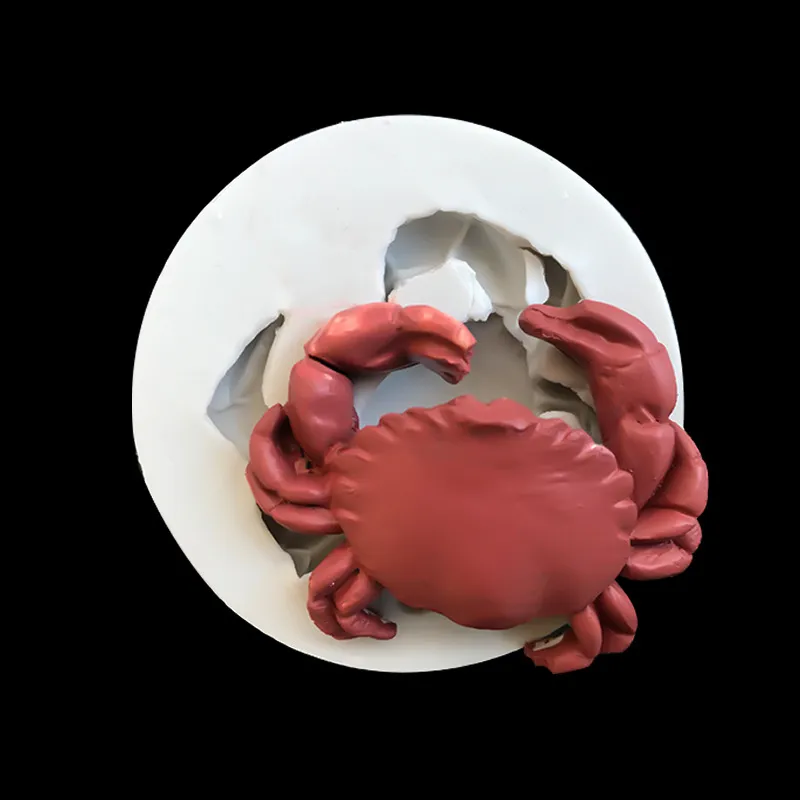 Crab Mold Diy bakgerei Siliconen cake mal Dier Handgemaakte zeepvorm Fondant Chocolate Mold 1224052