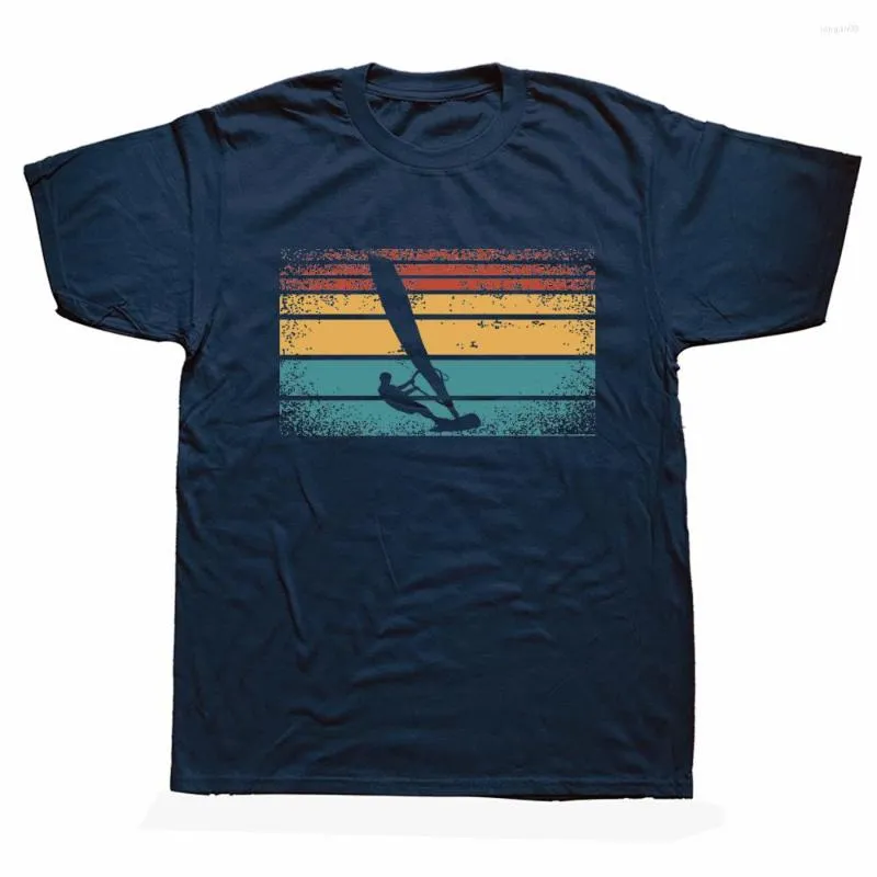 Heren T-shirts Heren t-shirts Grappig Windsurfen Windsurfen Surfen Surf Sport Street chic Korte mouw Vaderdagcadeaus Vintage Klassiek T-shirt Heren