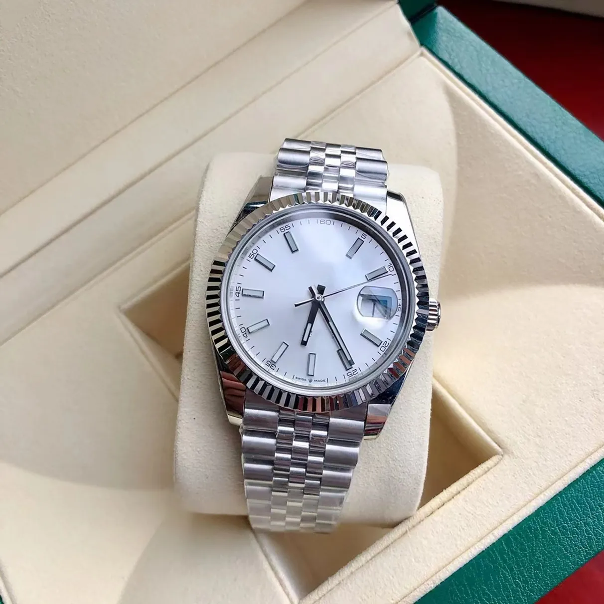 With original box Watch 41mm President Datejust 116334 Sapphire Glass Asia 2813 Movement Mechanical Automatic Mens woman Watches 83