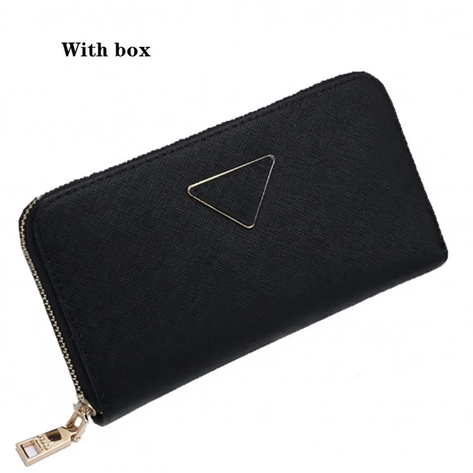 Designers Classic Standard Wallets Box Packaging Purse Handtas Holder Holder Fashion Men and Women Clutch Polslet Walket WIT260X