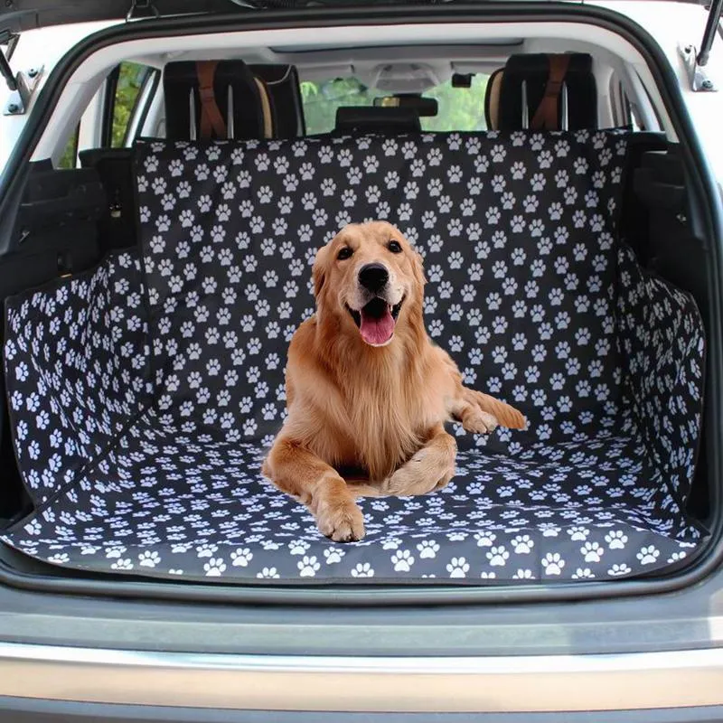 Transporteurs d'animaux de compagnie de couverture de siège d'auto à tronc de couverture de tapis de tapis protecteur transport pour chats chiens transportent hond