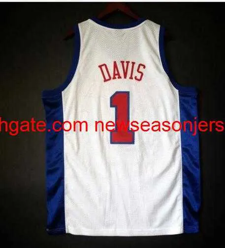 Vintage Baron Davis Jersey College Basketball Custom Dowolne Numer Numer Jersey