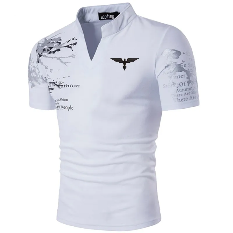 Men's Polos DINGSHITE Summer Casual Polo Shirt Men Short Sleeve Business Shirt Fashion Design Tops Tees Dress Polo Shirt for Men Clothin 230311