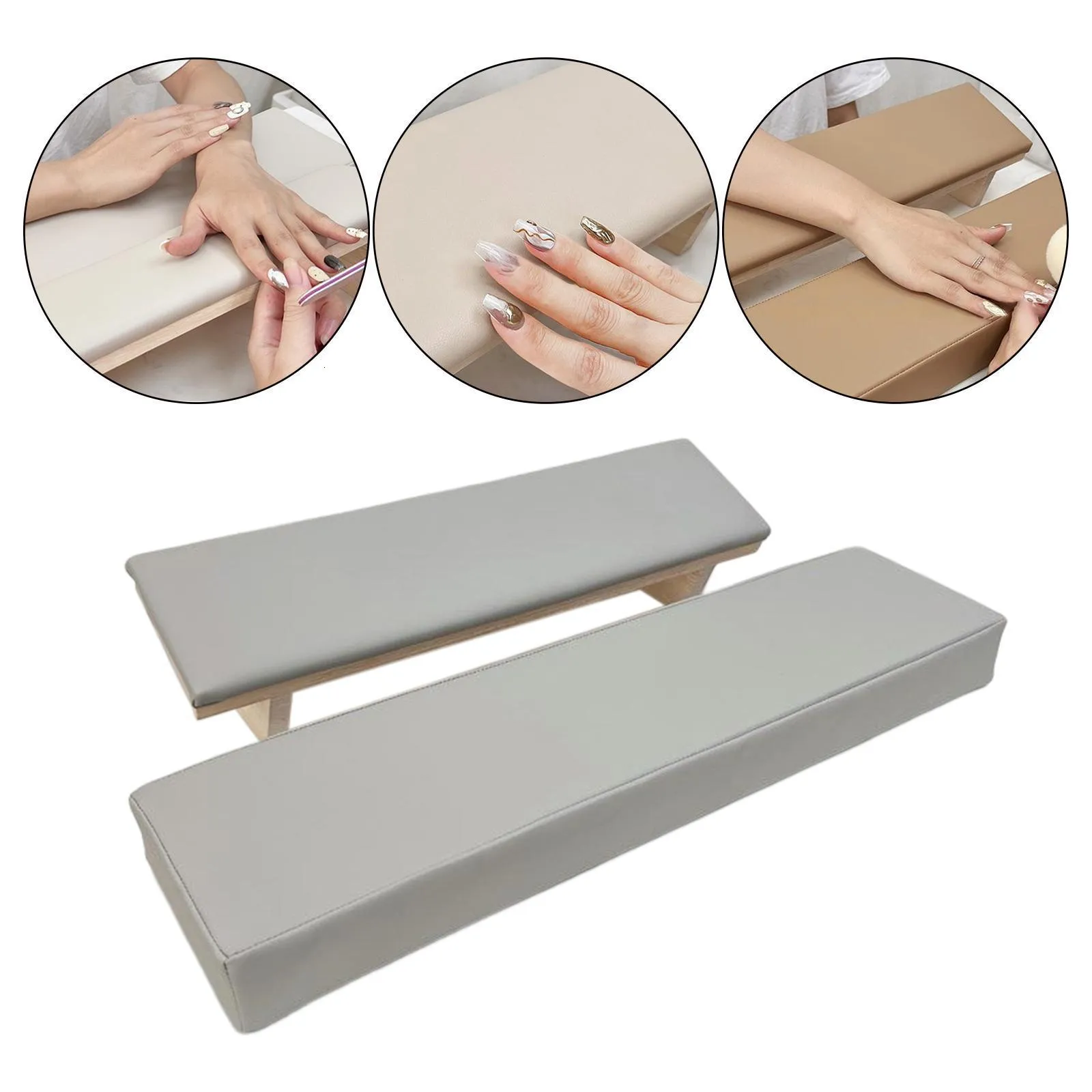 Nail Arm Rest Soft Comfortable Accessories PU Stable Easy to Clean Holder Hand Set for Table Home Manicure Salon