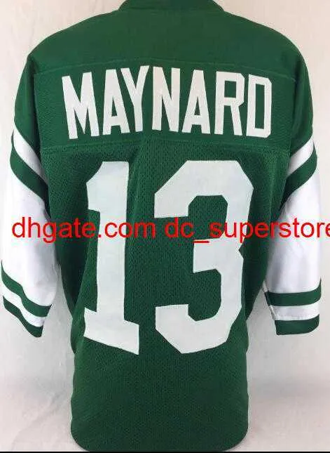 Hombres personalizados Mujeres jóvenes Vintage Don Maynard # 13 Cosido Jersey de fútbol RETRO cosido tamaño s-4XL o personalizado cualquier nombre o número de camiseta