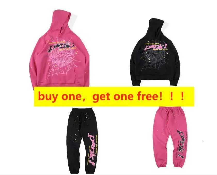 Spider Pink Sp5der hoodies Young Sweatshirts Streetwear Thug 555555 Angel Hoody Men Women 11 Web Pullover Fast way pm