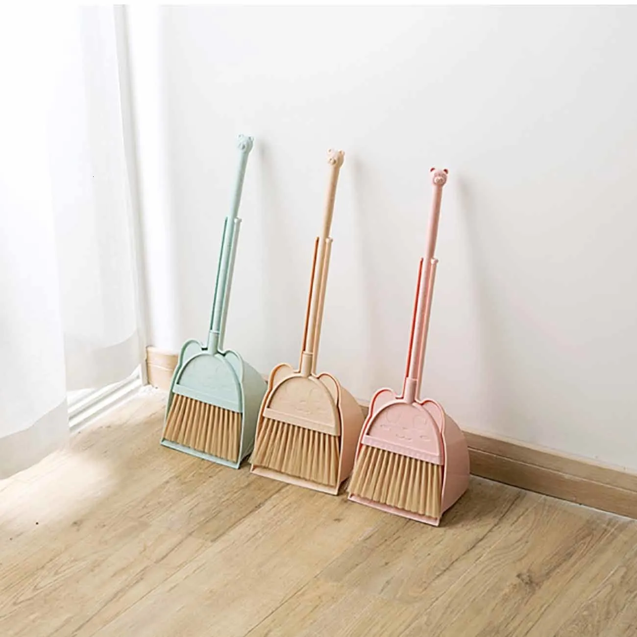 Scope Dustpans 1 Set Baby Mini Spazzare la casa Giocattoli per la pulizia Set Bambino Mop Scopa Paletta Set Telescopico Giochi di imitazione Giocattoli Regali per bambini 230311