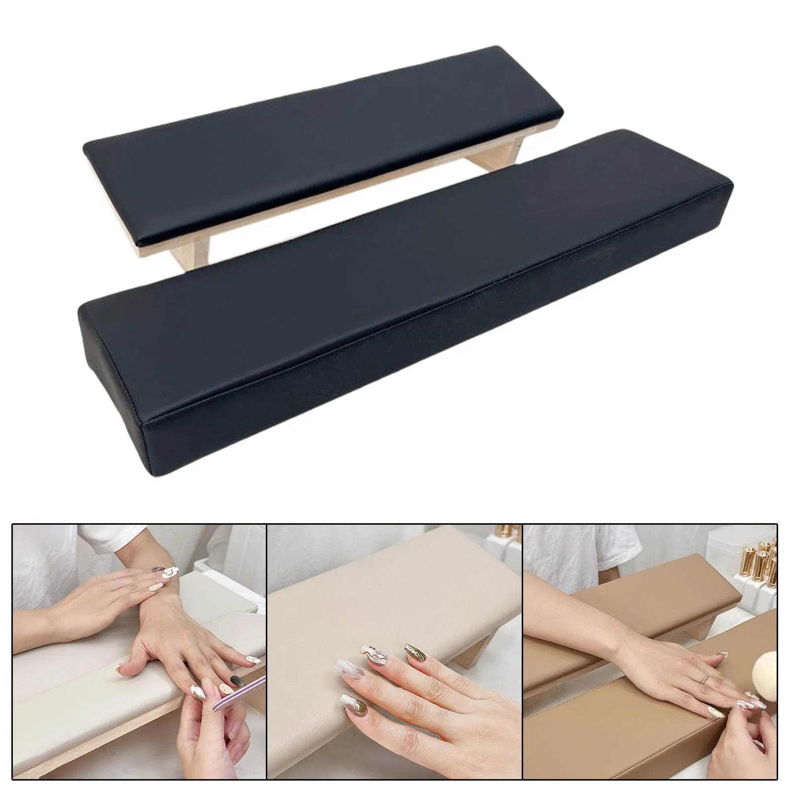 Nail Arm Rest Soft Comfortable Accessories PU Stable Easy to Clean Holder Hand Set for Table Home Manicure Salon