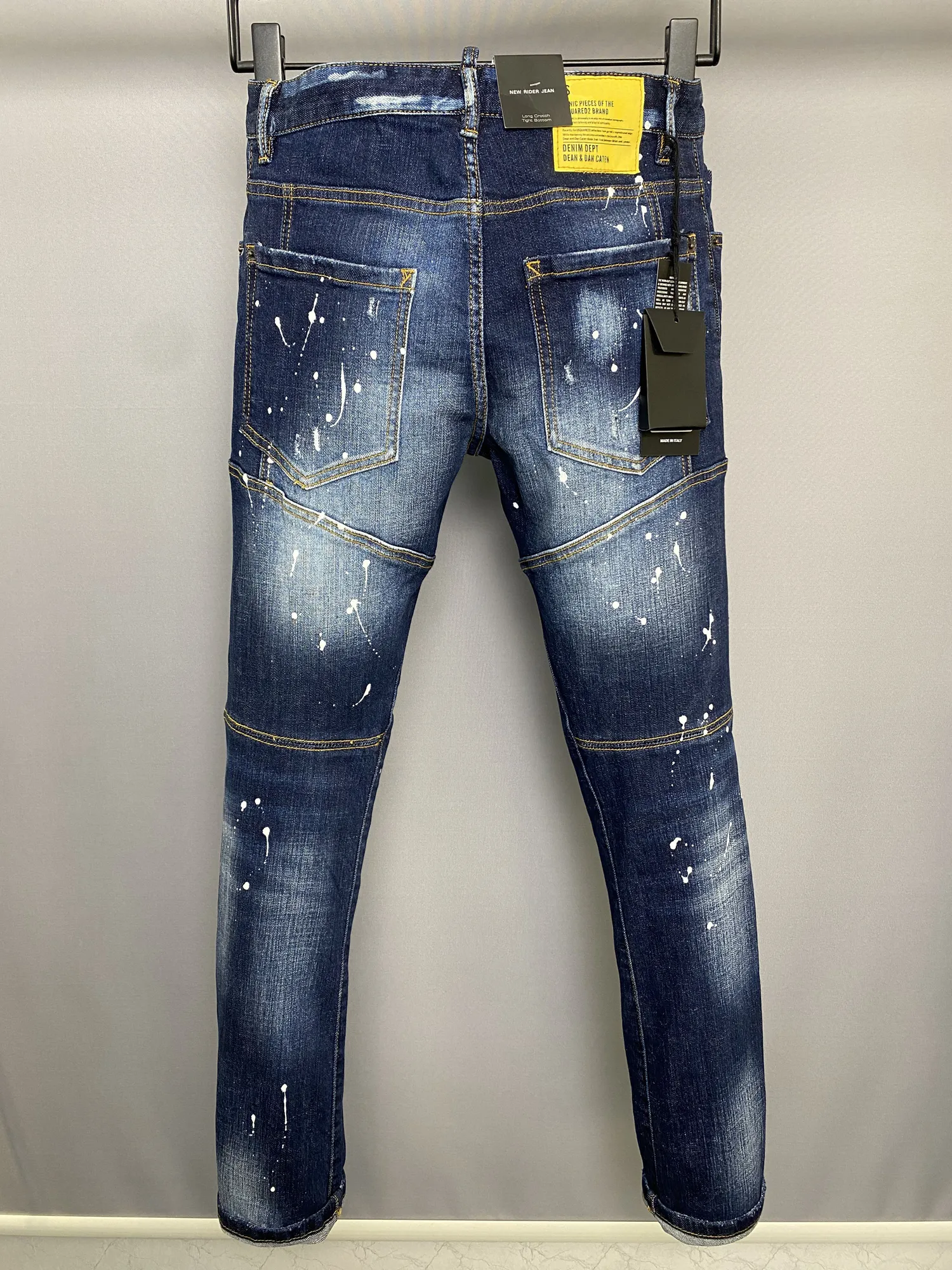 DSQ PHANTOM TURTLE Jeans para hombre Jeans de diseñador de lujo para hombre Skinny Ripped Cool Guy Causal Hole Denim Fashion Brand Fit Jeans Me289D