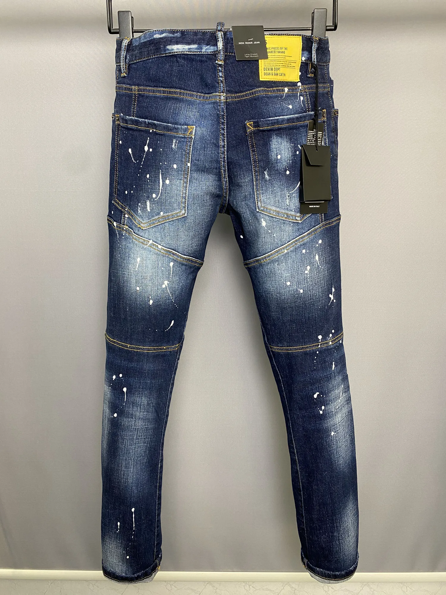 DSQ PHANTOM TURTLE Men's Jeans Mens Luxury Designer Jeans Skinny Ripped Cool Guy Causal Hole Denim Fashion Brand Fit Jeans Me2780