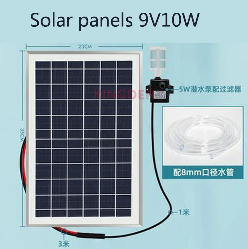 Accesorios de bombas de aire 3W 5W bomba de agua Solar Panel de Motor sin escobillas 12V para estanque/jardín de piscina/Kit de Poum Solar/Pum de estanque solar