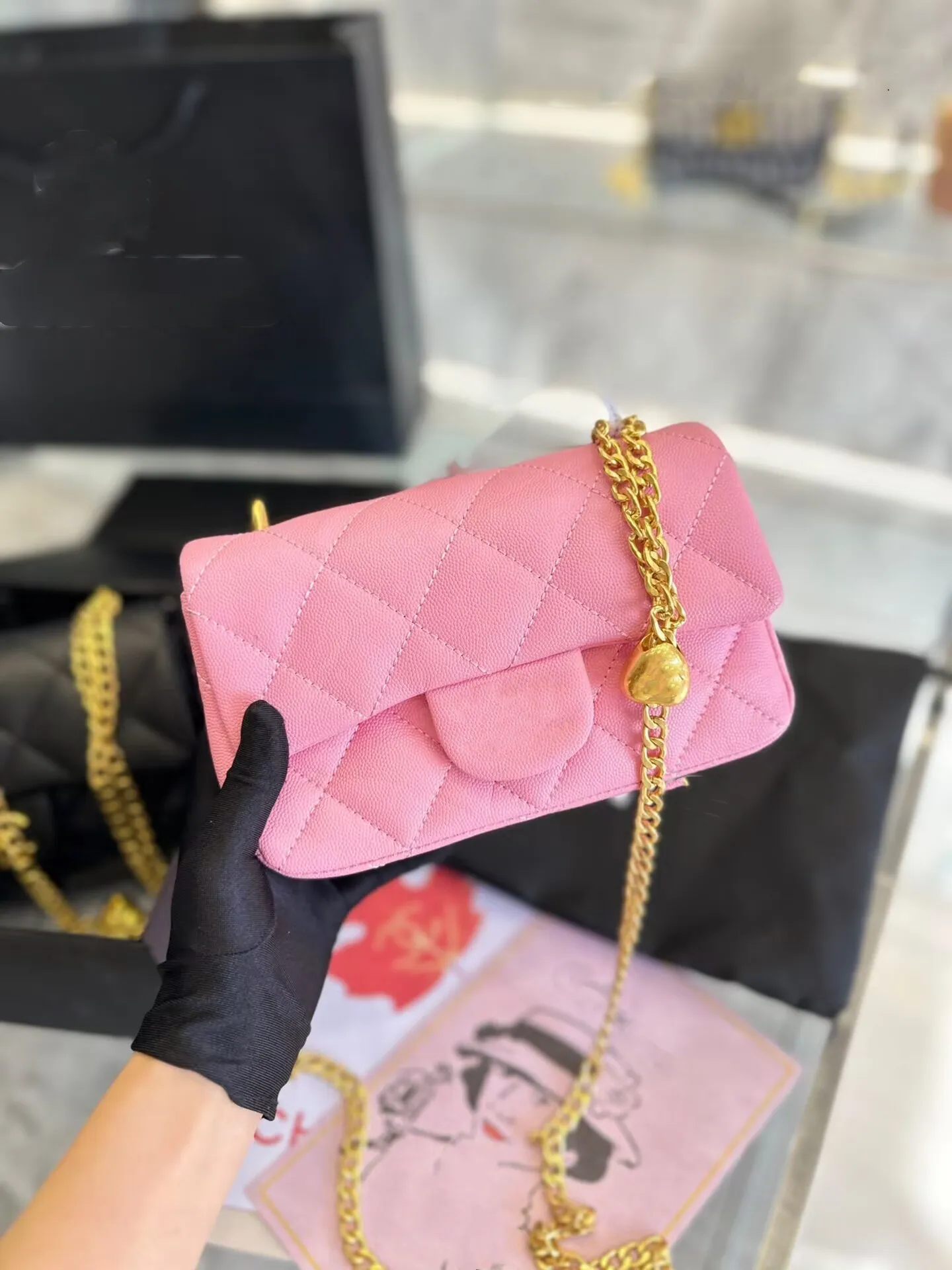 Chanel ball chain bag hotsell