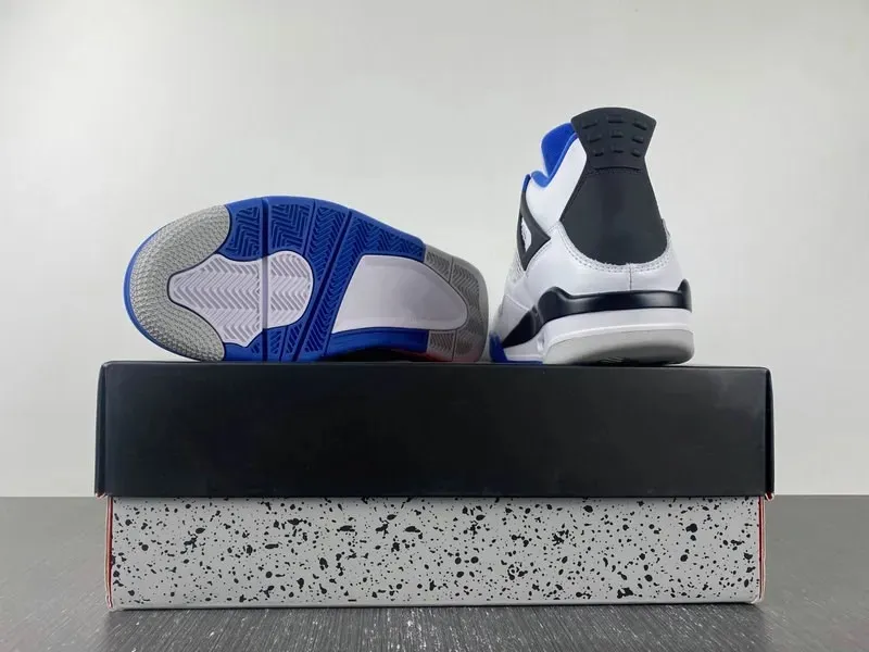 Latest Basketball Designer Shoes Jumpman 4 Military Blue OG Sport Sneakers Chaussures Ship With Box