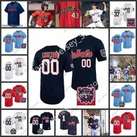 College Baseball Wears College Baseball Wears NCAA Custom Stitched Ole Miss Rebels Baseball Jersey John Gaddis Banks Tolley Luke Ellis 32 Noah Magee 33 Ben Van