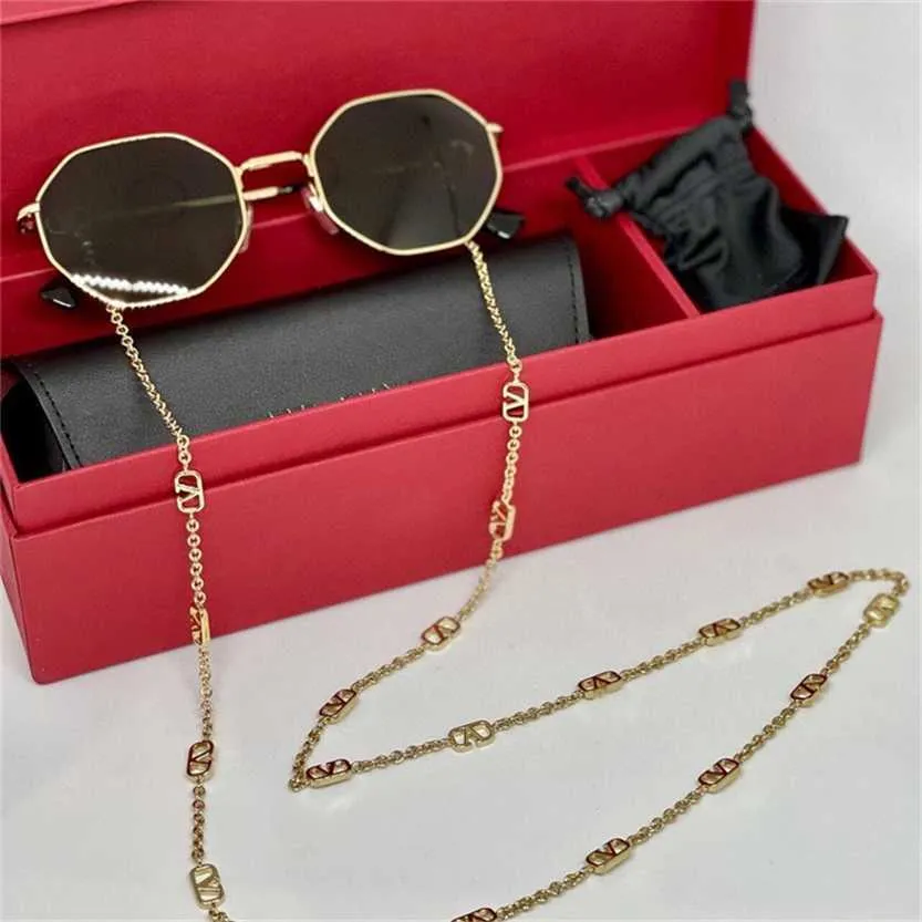 Sunglasses 2023 new New Warren small frame chain sunglasses Fashion personalized va204064L2
