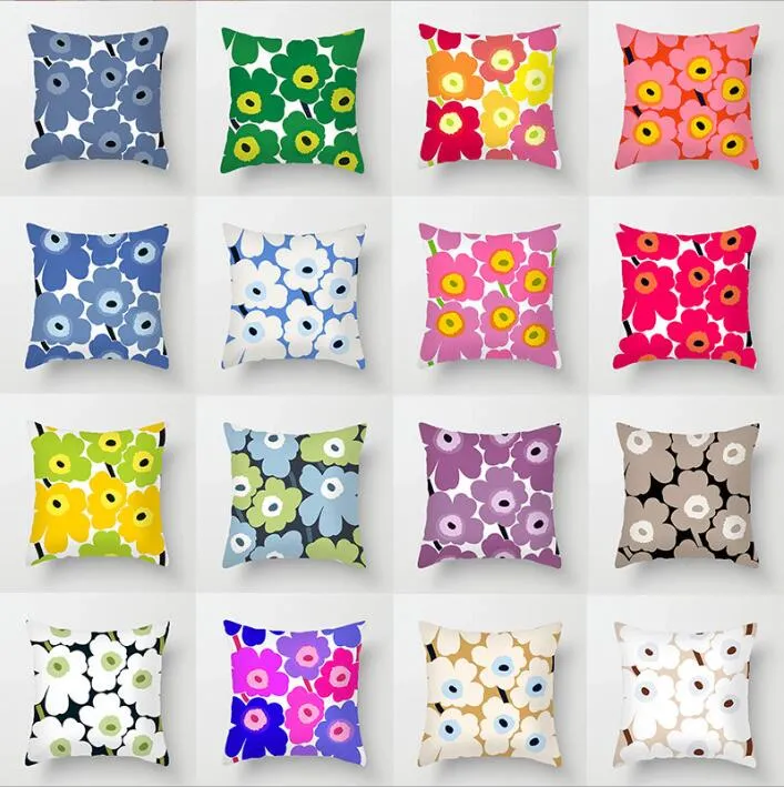 Kissenbezug Sun Floral Bedruckter Kissenbezug Hold Throw Pillow Case Nachttisch Büro Auto Dekorativer Kissenbezug Sofa Couch Kissenbezug Bettwäschezubehör BC310