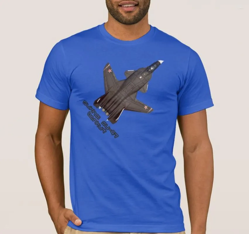 Мужские рубашки T Sukhoi Su-47 Berkut Experational Fighter Men's Men's Shirt