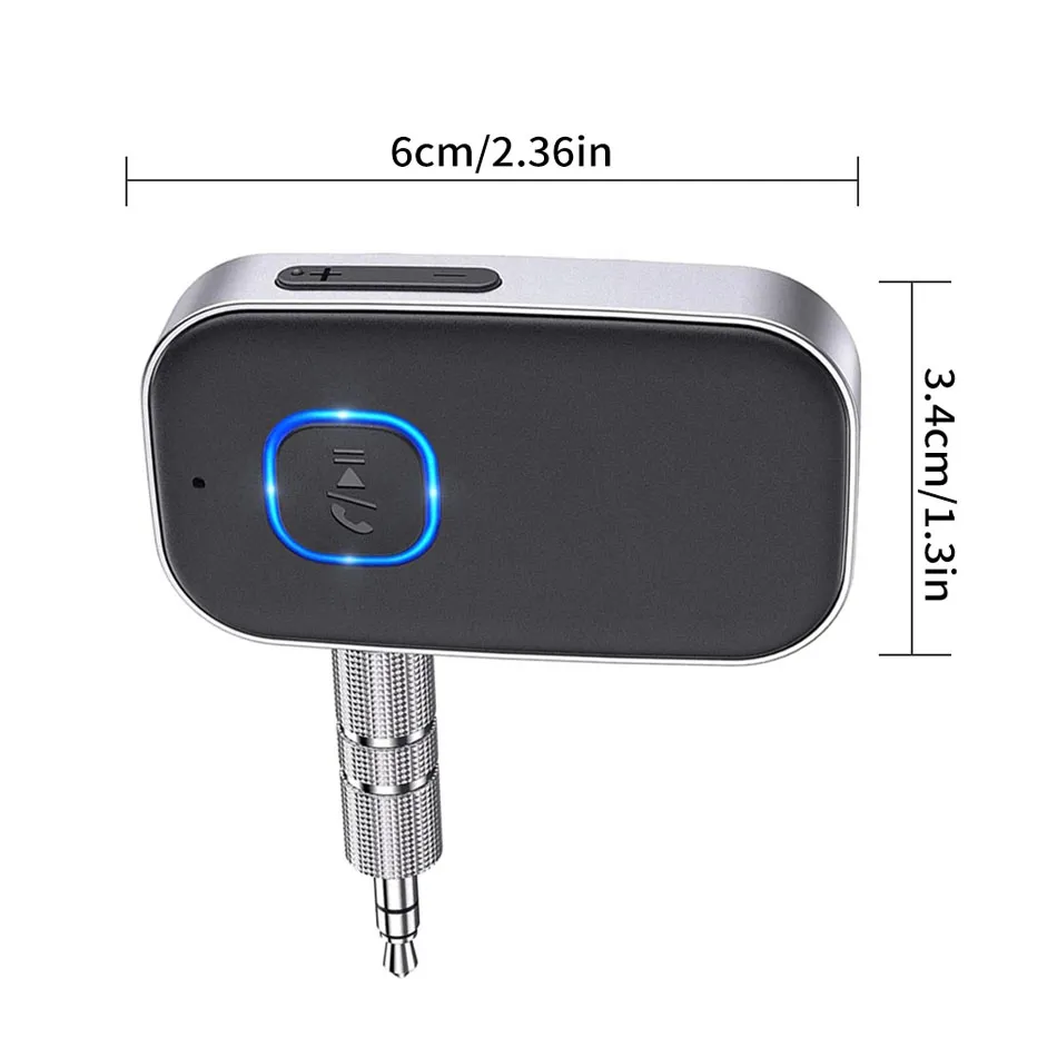 Adattatore Bluetooth FM Per Auto – Ricevitore Wireless, Chiamate E Musica, Cavo AUX 1m, BT 5.0 - Foto 3