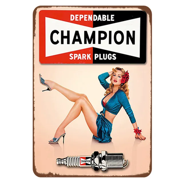 Mack CHAMPION spark plug vintage ポスター Mack様専用