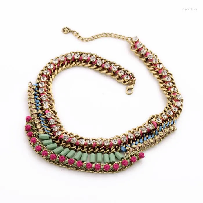 Pendant Necklaces Rope Chian Floral Tassel In Show Layered Necklace For Celebtrating Spring Coming