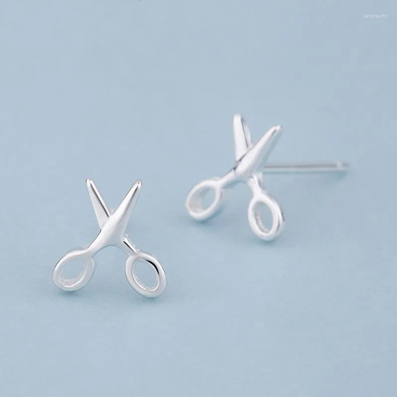 Stud Earrings 925 Sterling Silver Piercing Punk Scissors For Women Girls Wedding Party Gift Femme Jewelry Pendientes A132