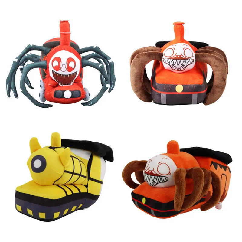 Gioco horror Spider Train Toy Figura di cartone animato Choo Choo Charles Peluche ripiene