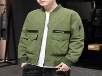 Jacket men039s spring and autumn stand collar men039s casual coat Korean Trend baseball suit worker039s wear large size y5296364