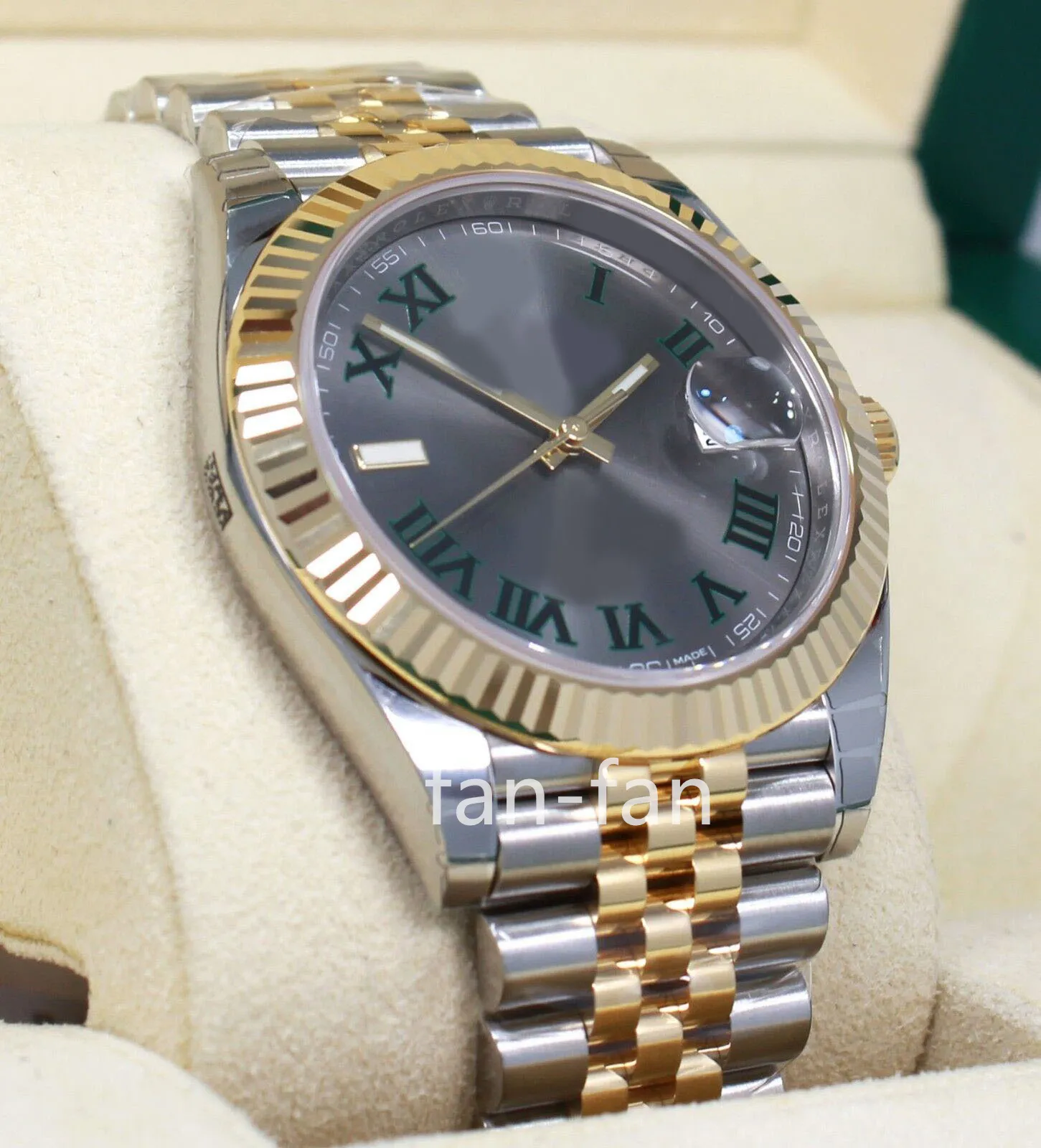 Clean Factory watch Cal.3235 Datejust 41mm 126333 Jubilee 18K Yellow Gold /SS Roman Dial Watch