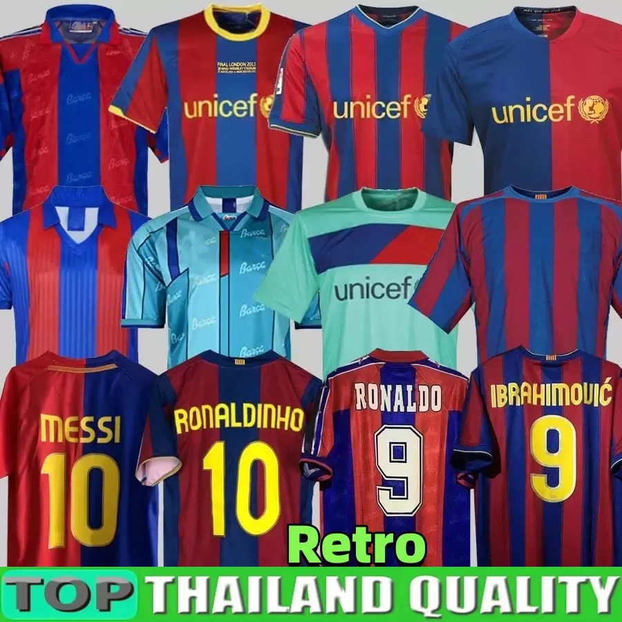 Maglia da calcio retrò BarcelonaS 96 97 03 04 05 06 07 08 09 10 11 14 15 XAVI RONALDINHO RIVALDO GUARDIOLA PUYOL Iniesta maglia da calcio maglia 1899 1999 DAVID VILLA XXL