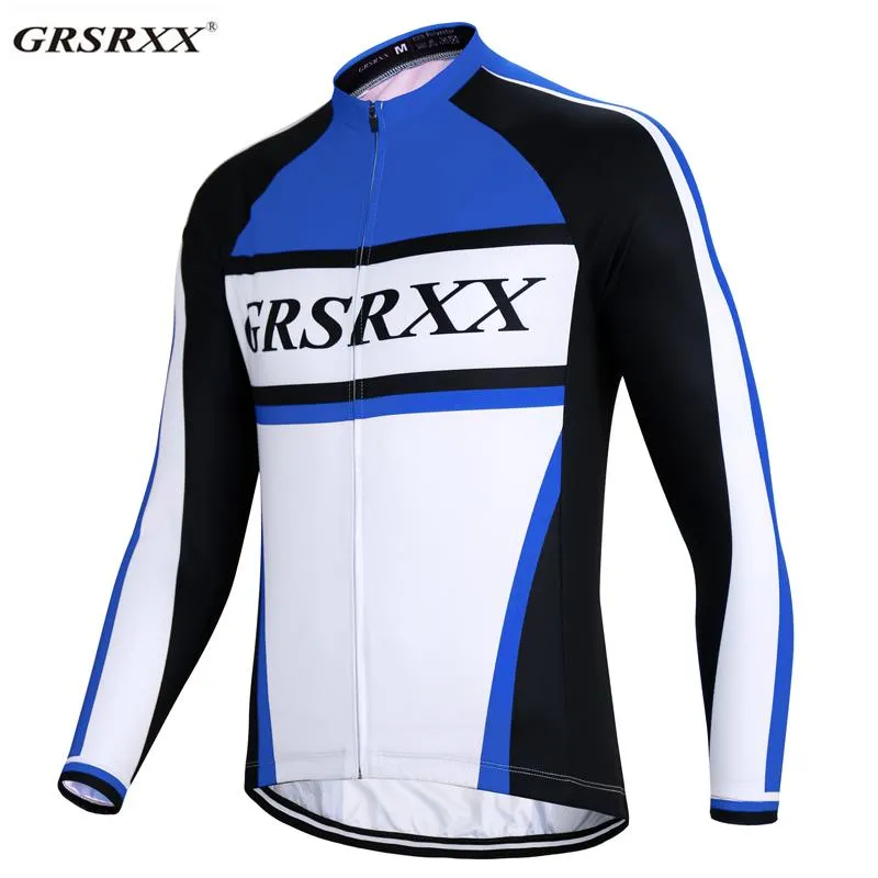 Rennjacken GRSRXX Radtrikot Mountainbike MTB Langarm Schnelltrocknend Downhill Herren Fahrrad Team Sportbekleidung