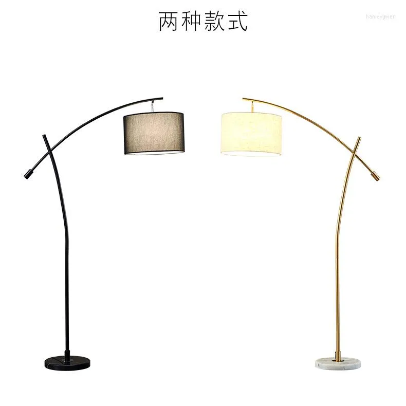 Golvlampor modern led järnfritt stående lampara de paj tall lamploft