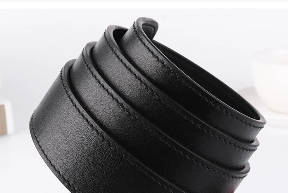 Belt 110 Buckle Belts Men Brand Genuine Leather Designer Balck Waistband Male Casual Ceinture Homme Coffee