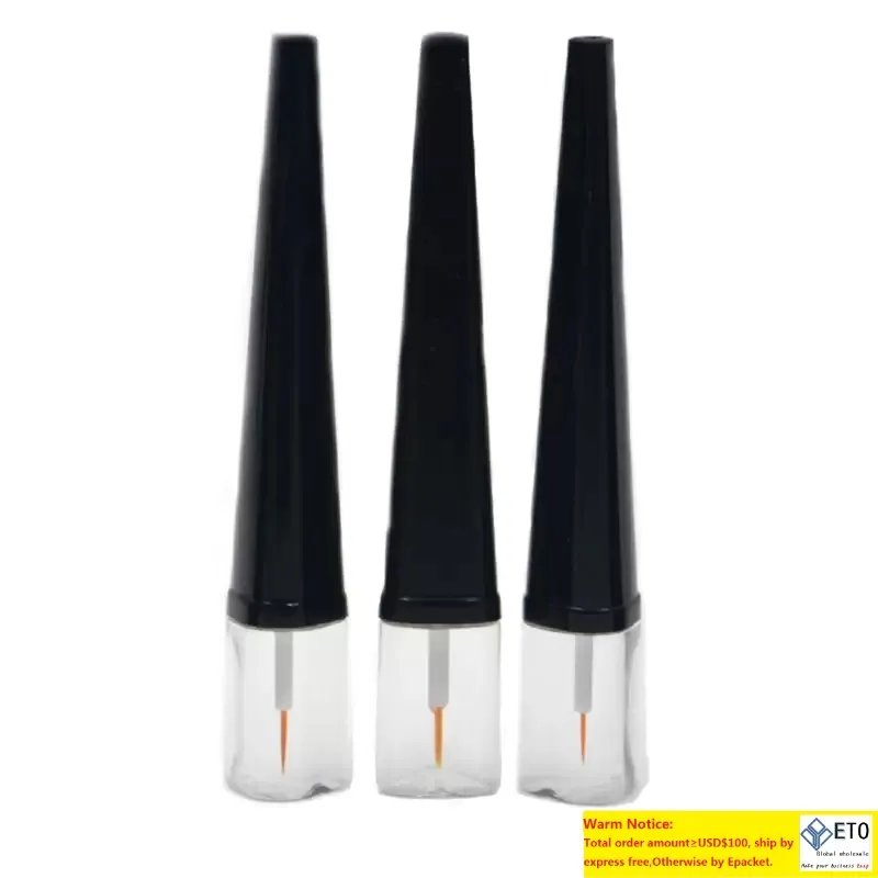 Bouteille vide de liquide de croissance de cils en plastique de 5 ml Nouveau style Eye Black Mascara Eyeliner Containers