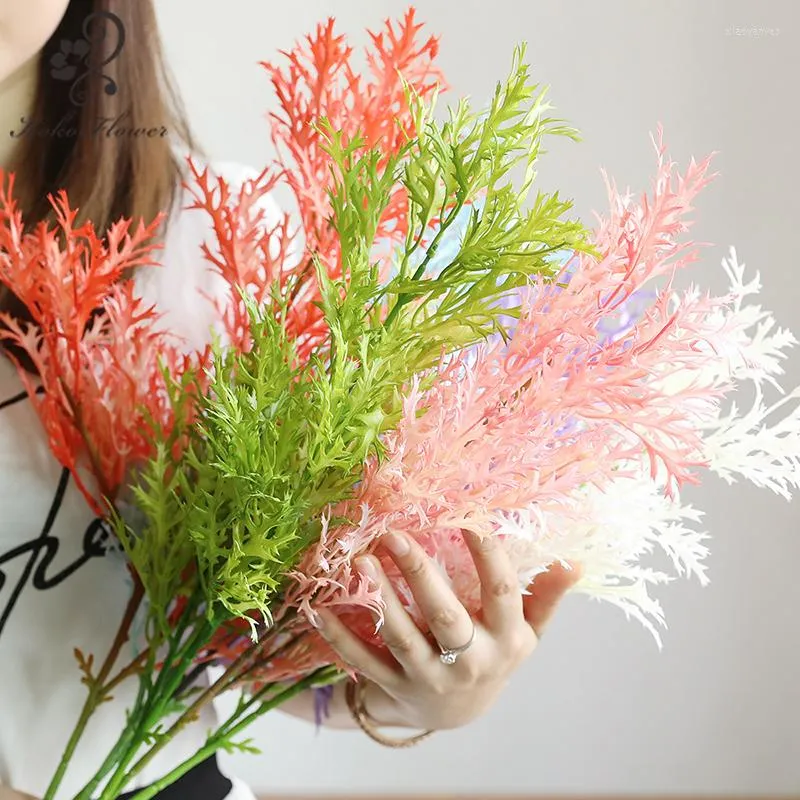 Kwiaty dekoracyjne koko kwiat 60 cm sztuczne staghorn fałszywe rośliny ślub DIY krajobrazowy stół domowy