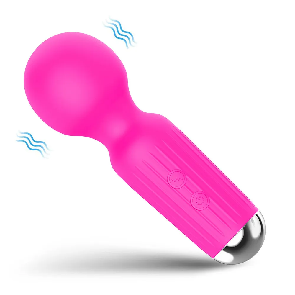 AV vibrator tjugo frekvens handhållen mini laddningsbar g-spot vibrator kvinnlig masturbator stark vibrationsmassage pinne vibrator vuxna produkter zd167