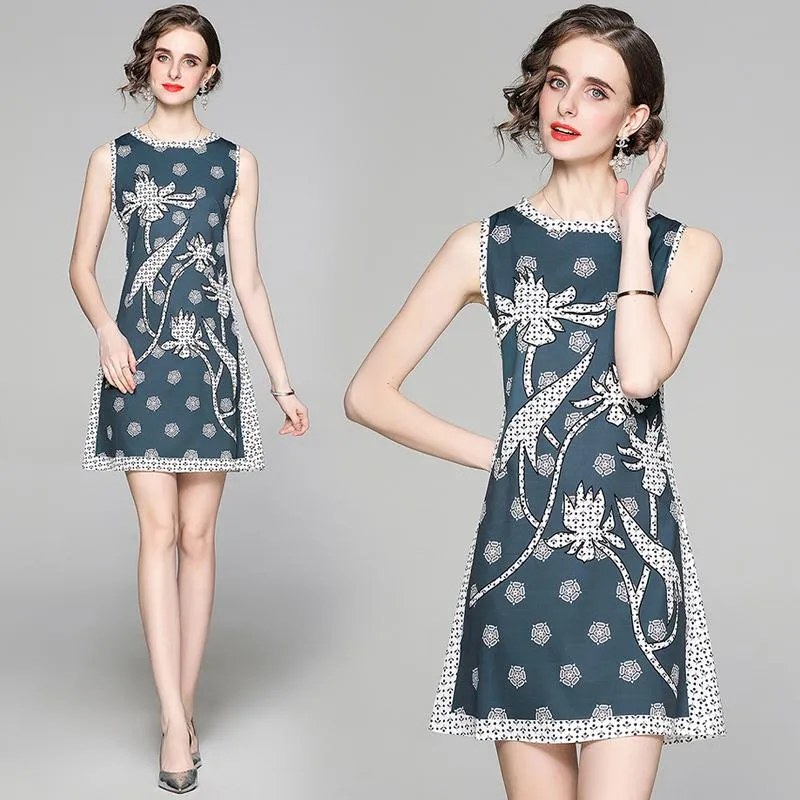 Casual Kleider Marke Kleid Sommer Y2k Für Frauen 2023 Kleidung Ärmellose Kawaii PlusSize Europäischen Stil Druck KleidungCasual