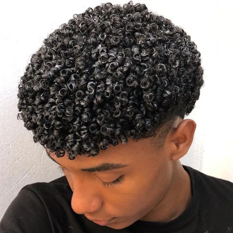 Black Men Natural Curly Hair